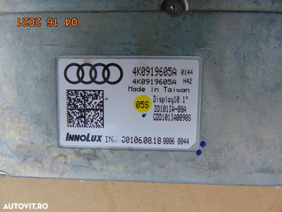 Ecran Display MMI Audi A6 4K C8 A8 audi A7 display navigatie - 3