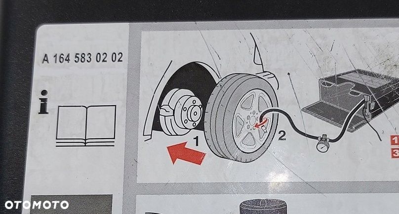 kompresor pompka do kół mercedes w251 ml w164 a1645830202 - 4