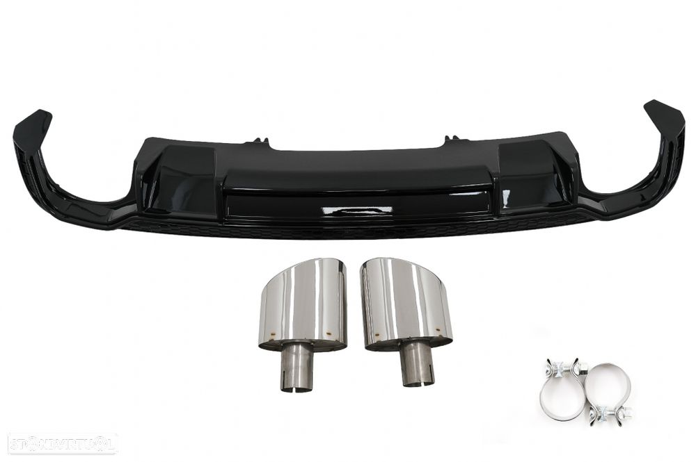 Difusor com Ponteiras Audi A4 B9 8W (2016 a 2018) - 10