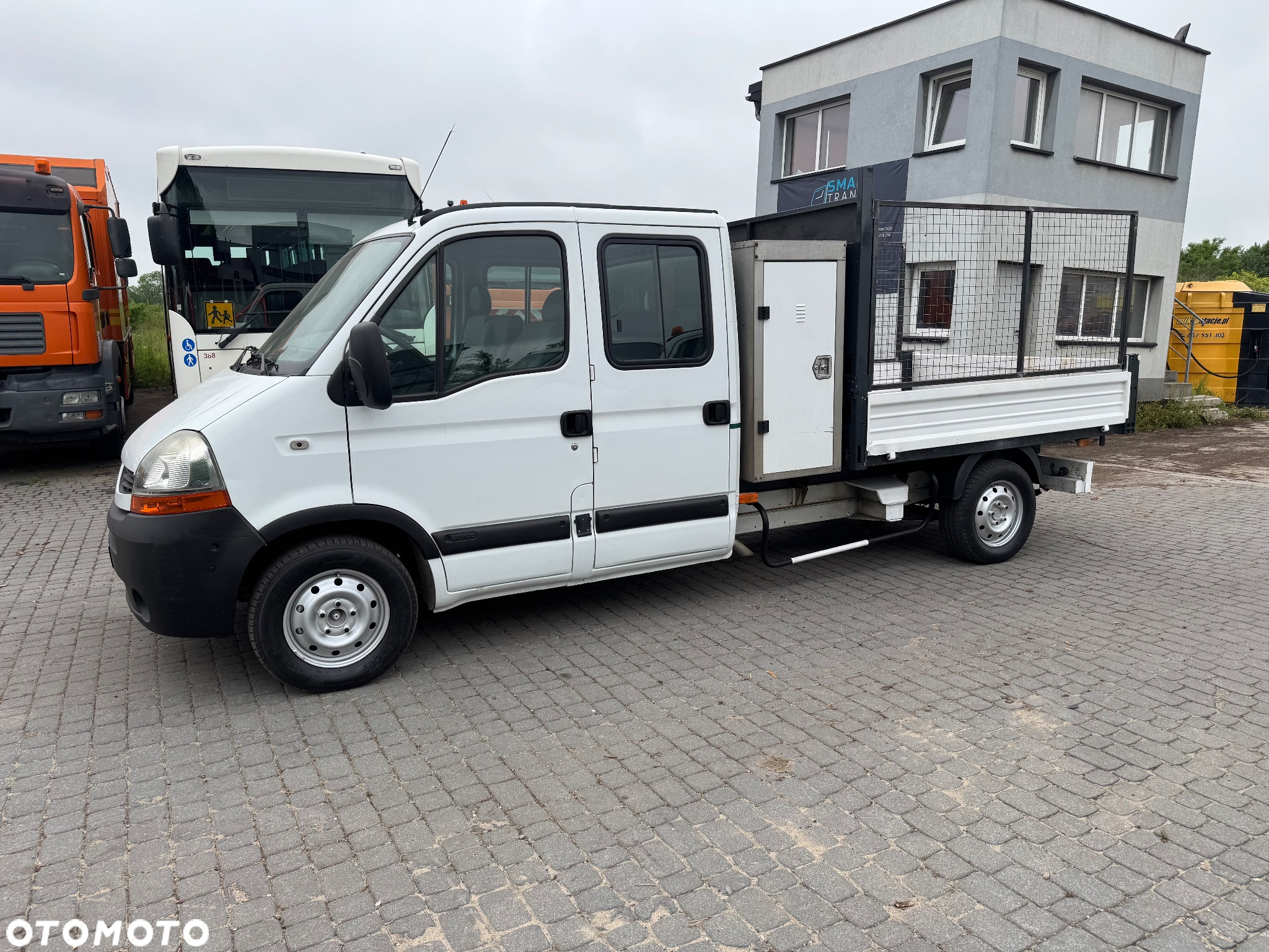 Renault Master 2009 r. kraty wywóz liści Wywrotka Kiper Brygadówka 7 Osobowy Dubelkabina Dobelkabina Wywrot Doka - 10
