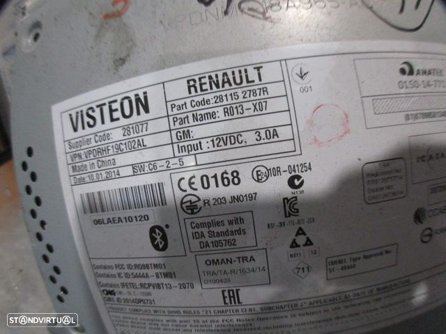 Radios 281152787R RENAULT TWINGO 3 FASE 1 2015 1.0I 71CV 5P AZUL ORIGINAL VISTEON R013 X07 - 6