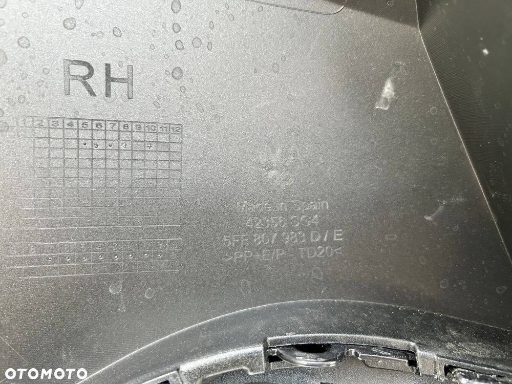 CUPRA FORMENTOR ZDERZAK TYŁ TYLNY 5FF807983 5FF807521 - 5
