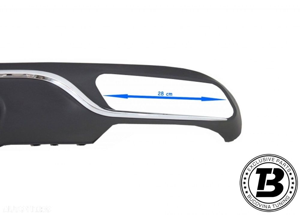 Difuzor Bara Spate cu Ornamente compatibil cu Mercedes E Class W213 A Design - 5