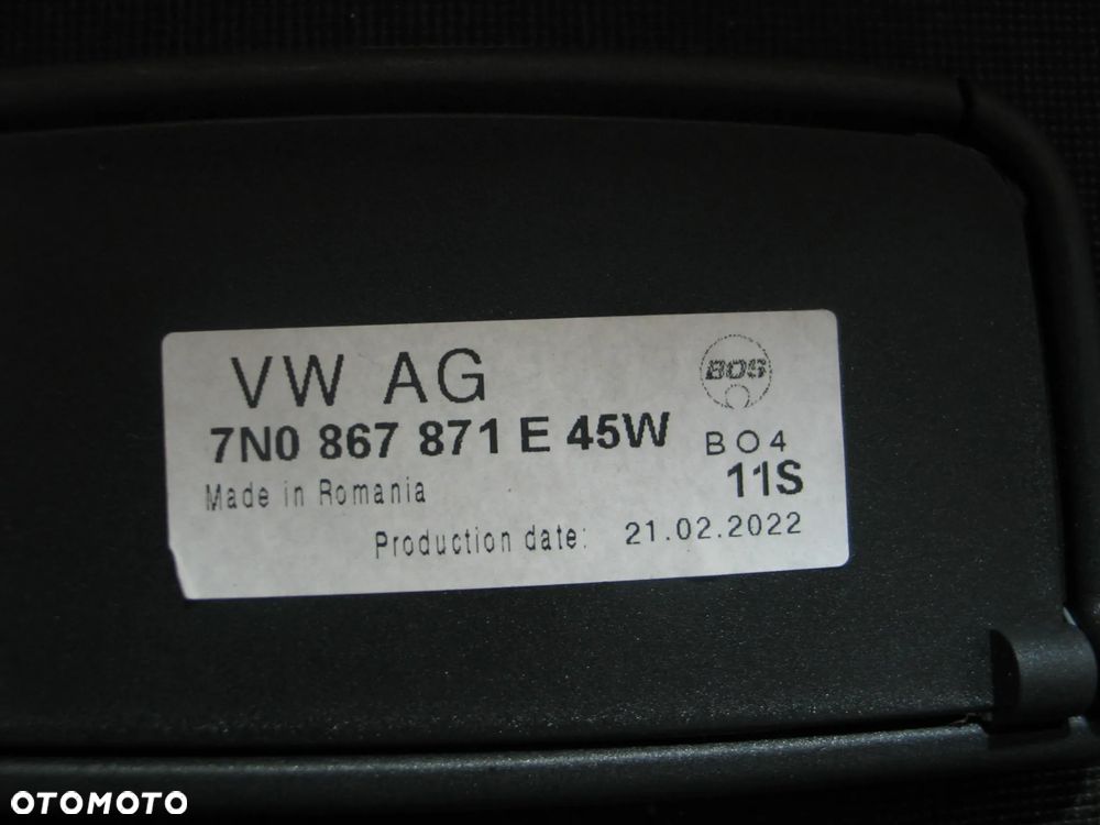 Roleta bagaznika vw sharan seat alhambra 2 II 7N 7N0 7N0867871E oryginal - 12