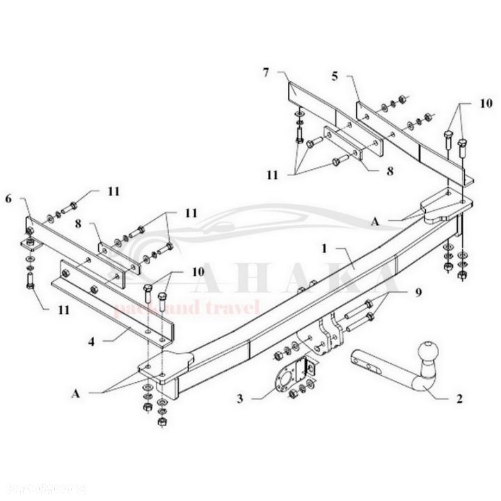 Hak Holowniczy Odkręcany Do Mb Mercedes Benz S Klasa W140 1991-1998 - 3