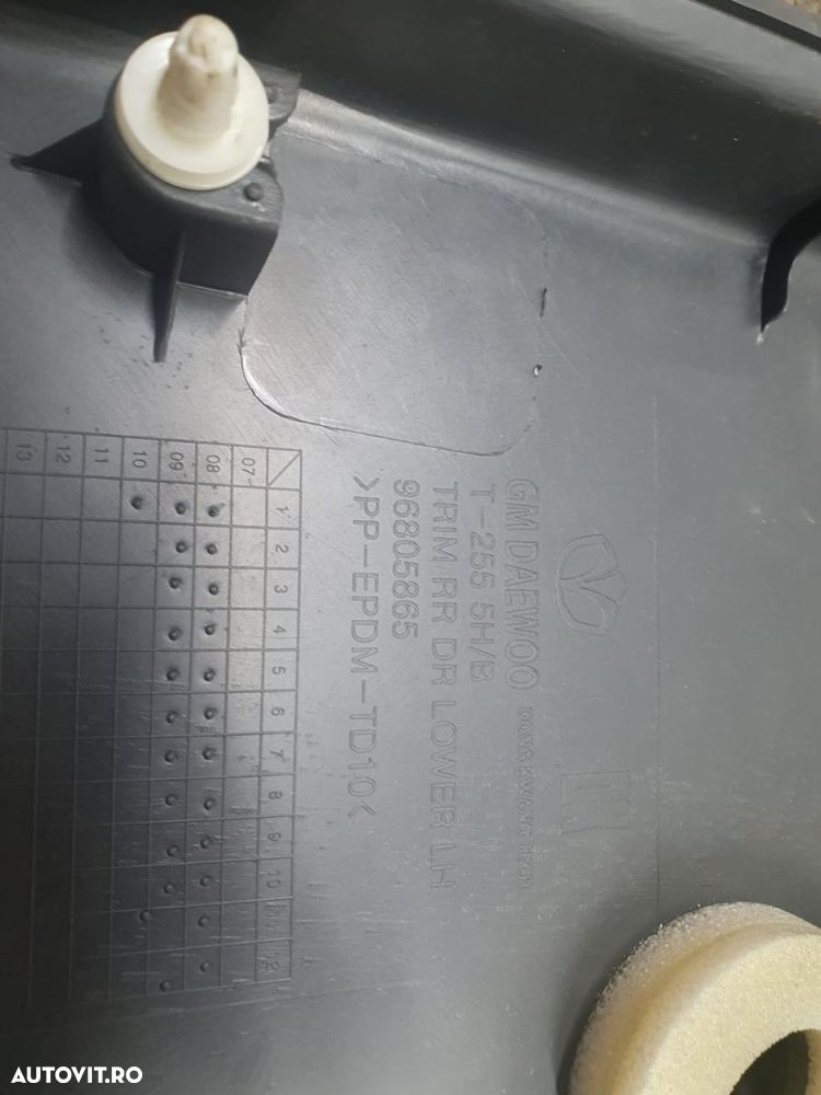 Fata de usa dreapta spate 96805865 Chevrolet Aveo T250 (facelift)  [d - 2