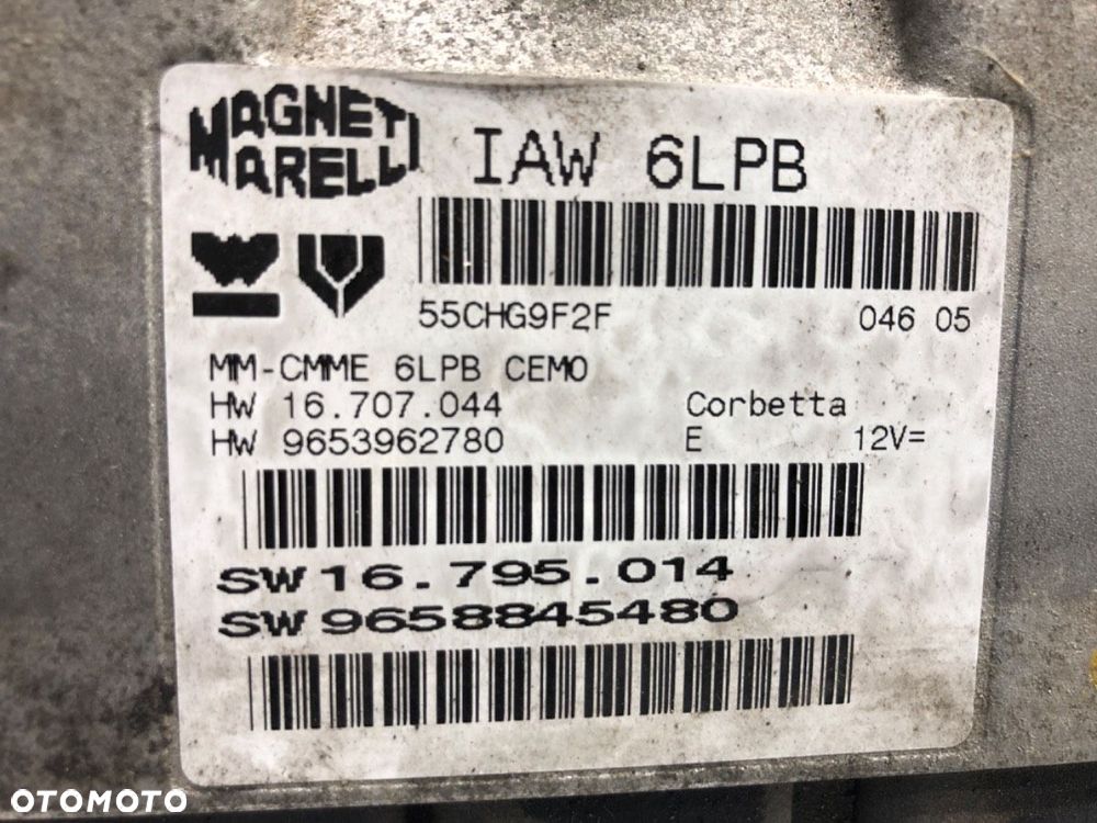 KOMPUTER SILNIKA  CITROEN C5 II (RC_) 2004 - 2022 2.0 16V (RCRFJB, RCRFJC) 103 kW [140 KM] benzyna - 5