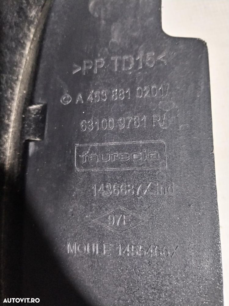 Aripa dreapta fata Smart Fortwo, 2014, 2015, 2016, 2017, 2018, 2019, 2020, 2021, 2022, 2023, cod origine OE A4538810201. 10173 - 3