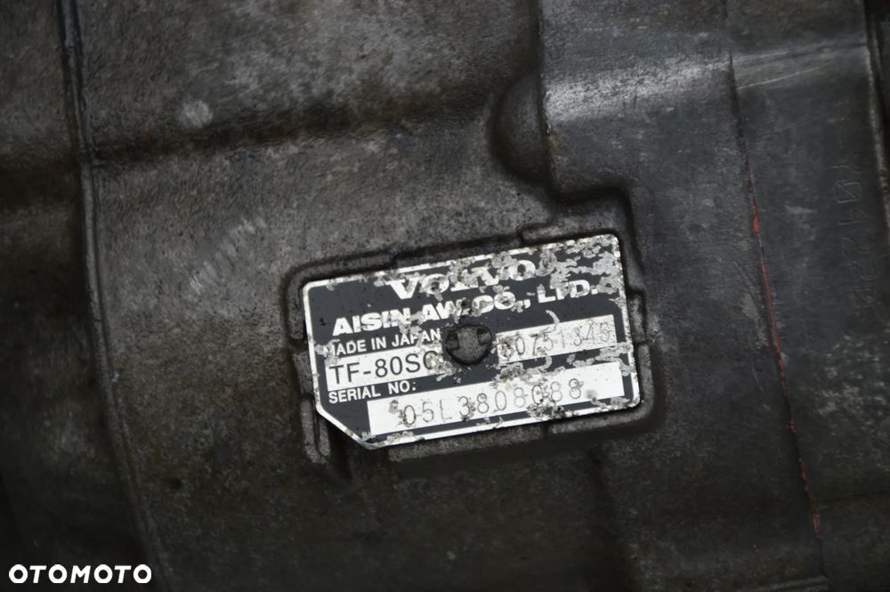 skrzynia biegów automatyczna sprzęgło volvo s60 s80 v70 2.4 d5 D5 TF-80SC 30751345 - 2