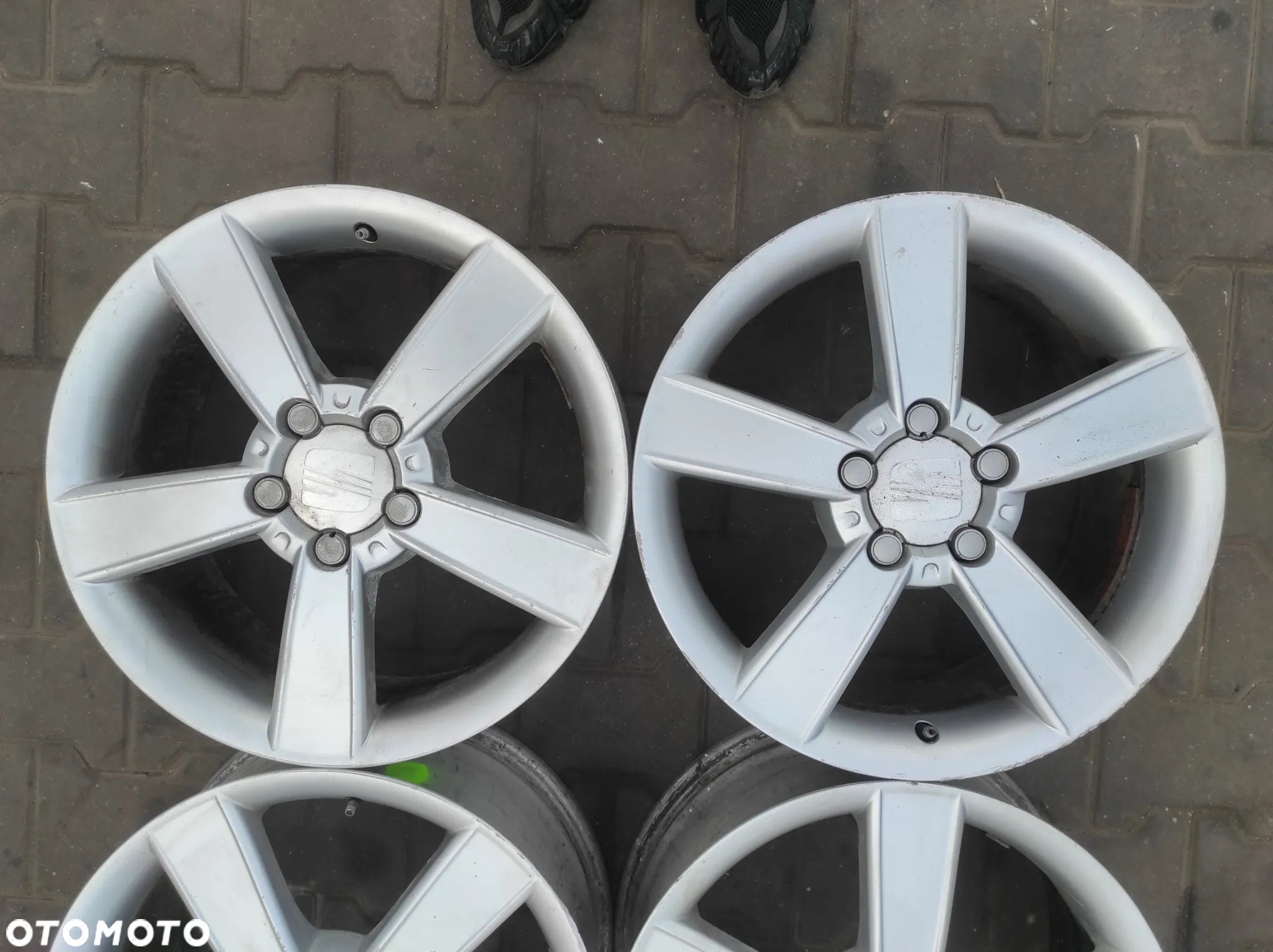 FELGI ALUMNIOWE ALUFELGI KOŁA 5X112 7J x R17 ET54 SEAT LEON 2 ALTEA TOLEDO 3 ALTEA XL FR CUPRA 1P0601025C WYSYŁKA !!!! - 3