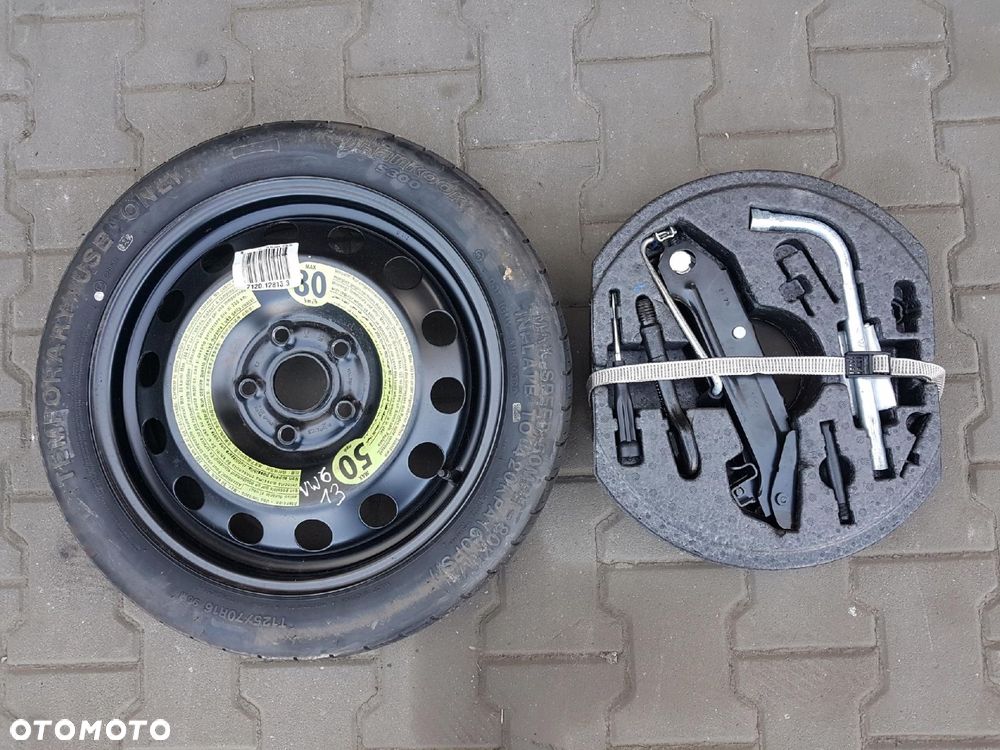 VW GOLF VI V TOURAN EOS KOŁO DOJAZDOWE 16 5X112 LEWAREK WKŁAD - 1