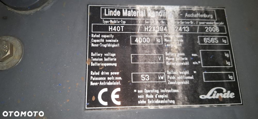 Linde h40t - 6
