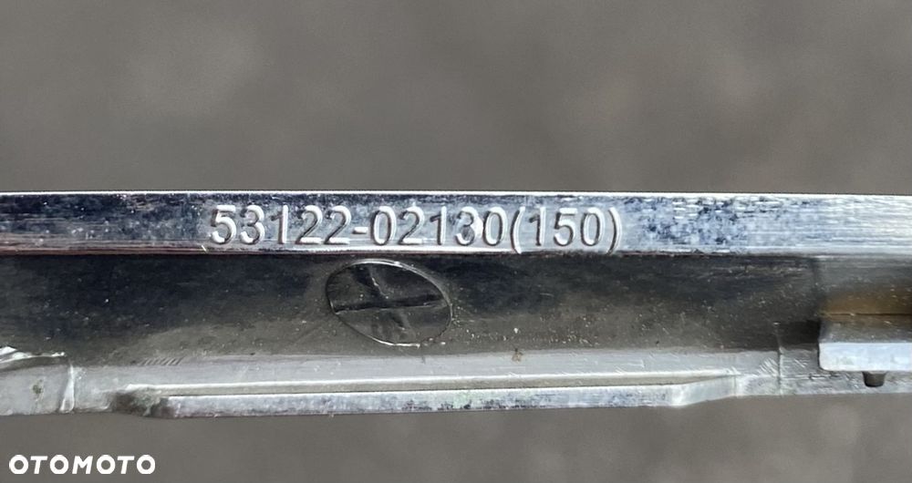 TOYOTA AURIS 2 II LEWA LISTWA CHROM GRILLA GRILA ATRAPY CHŁODNICY  GRILL ATRAPA Listwa chromowana 53122-02130 - 5