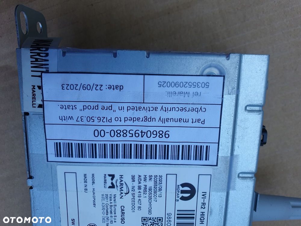 Peugeot 3008 III 5008 III CZYTNIK NAWIGACJI HARMAN 9696532280 24r. - 4