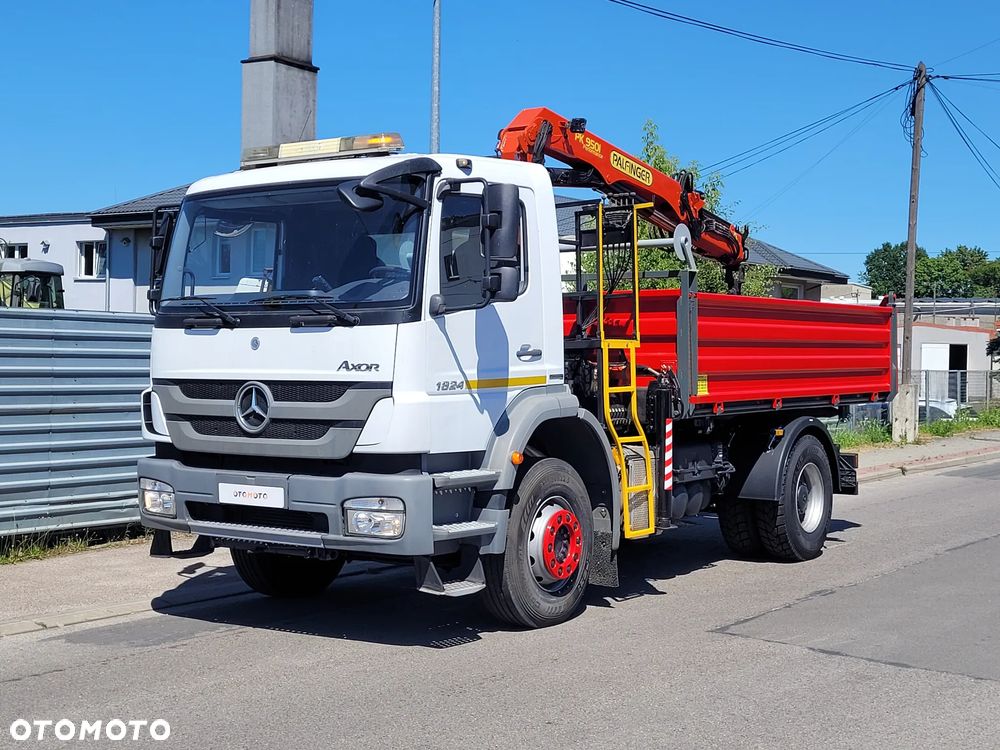 Mercedes-Benz AXOR 1824 HDS PALFINGER CZERPAK ROTATOR TYLKO 44tyś.km. NOWY KIPER i OPONY WYWROTKA - 3