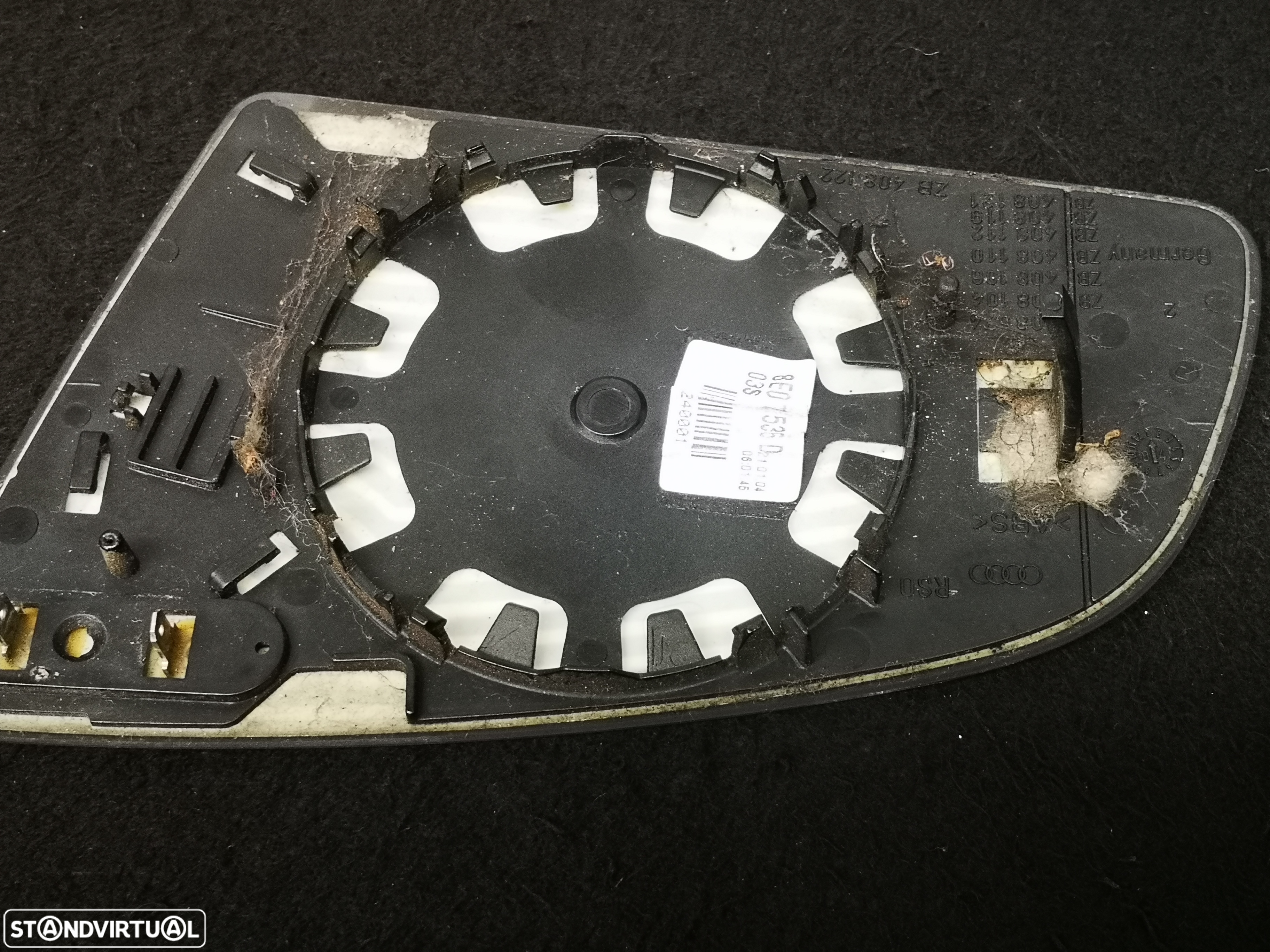 Vidro do espelho retrovisor direito originais Audi a3 A4 a6 2003+ (2x no estoque) - 3