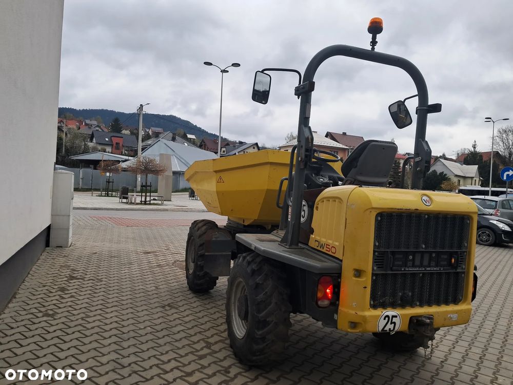 Wacker Neuson DW 50 WOZIDŁO OBROTOWE hydrostat automat ład. 5 t ton obrót + kiper ROK 2016 silnik DEUTZ mocne 74KM TURBO oświetlenie drogowe lusterka jazda szybka/wolna Terex ta6s ausa d600 apg Thwaites 6  Mecalac Jcb kierunkowskazy WYWROTKA DUMPER 4x4 budowlane sprawne - 19