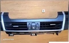 Trim ornament cu grile de ventilatie negru lucios piano black Original BMW F45+LCI F46+LCI - 3