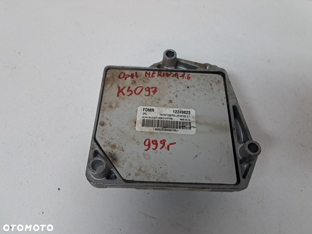 OPEL MERIVA 1.6 SILNIKA KOMPUTER  STEROWNIK  SILNIKA 1249823 - 1