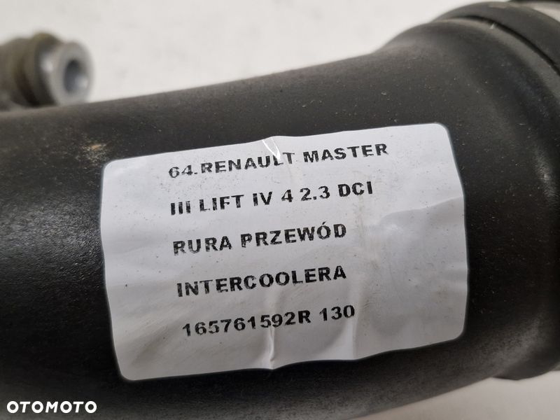 RENAULT MASTER III LIFT IV 4 2.3 DCI RURA PRZEWÓD INTERCOOLERA 165761592R - 3