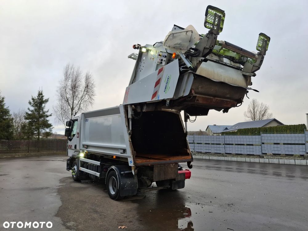 Renault D12 Truck Śmieciarka FARID Forez Bennes EURO 6 2016 rok 2 Osie Opony Bardzo Dobry Stan Zawieszenie Na Poduszkach - 11