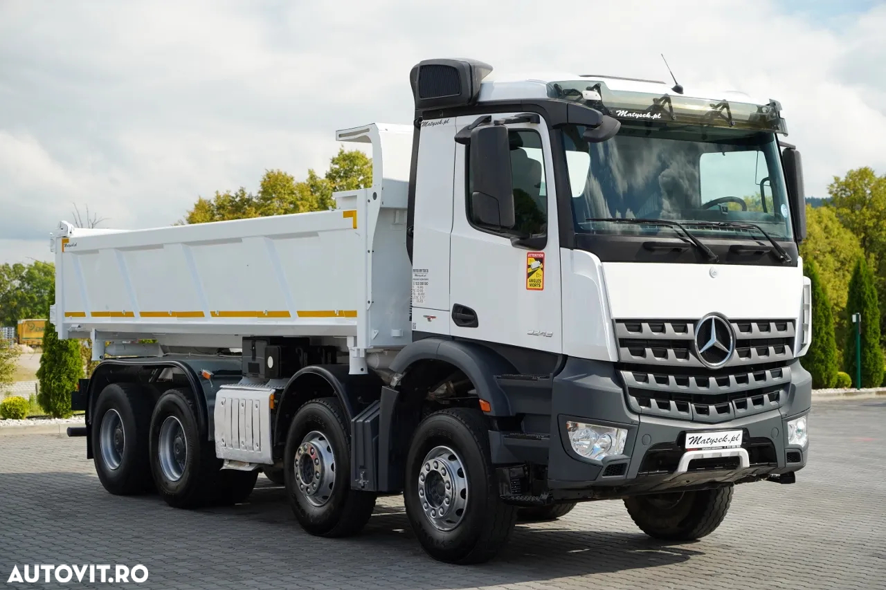 Mercedes-Benz AROCS 3243 / 8x4 / BASCULĂ DUBLU 6,2 M / BASCULĂ HIDRODOXICĂ / EURO 6 / IMPORTAT - 16