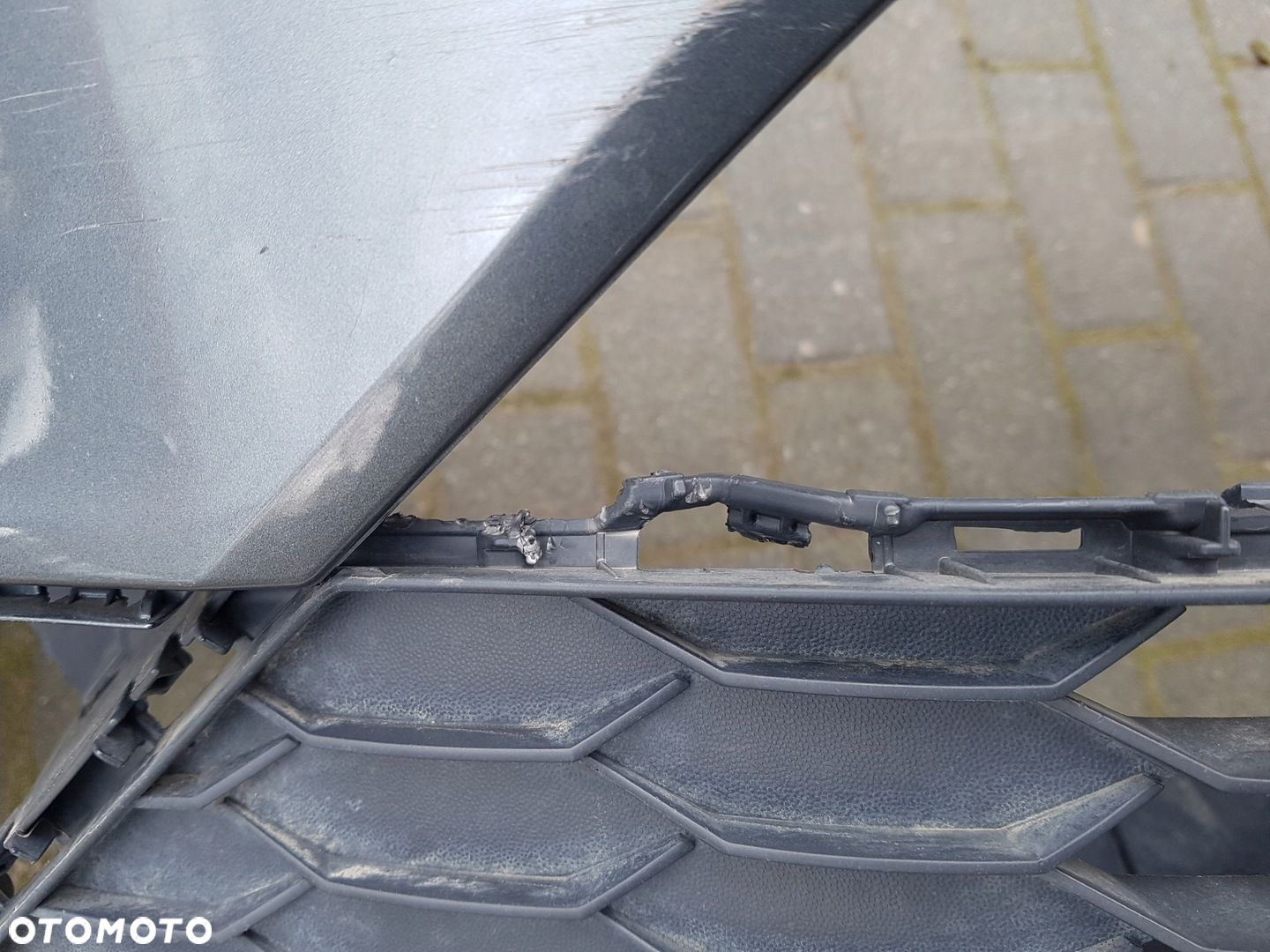 VW TIGUAN ALLSPACE zderzak przód spoiler kratka 5NN807221 6PDC - 9