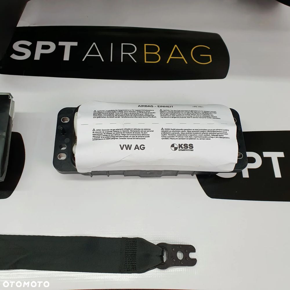 SKODA OCTAVIA III 3 5E0 DESKA ROZDZIELCZA KONSOLA KOKPIT PULPIT PODUSZKI AIRBAG AIR BAG PASY KIT SET - 8