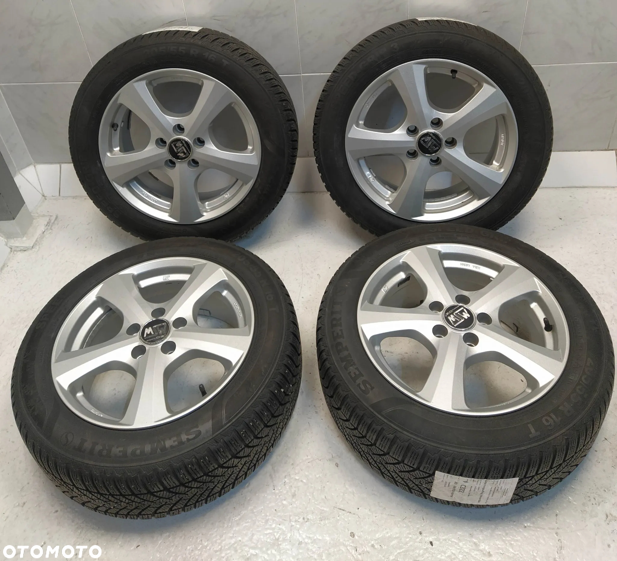 SKODA SEAT AUDI VW 7X16 ORYGINALNE MSW FELGI ALUMINIOWE R16 ET45 OPONY 205/55 KOŁA - 2