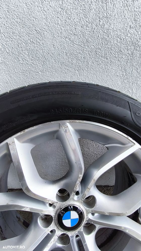 Set jante BMW Style 308  X3 F25 X4 F26 18 x8 J ET43 cu anvelope vara245/50/18 - 6