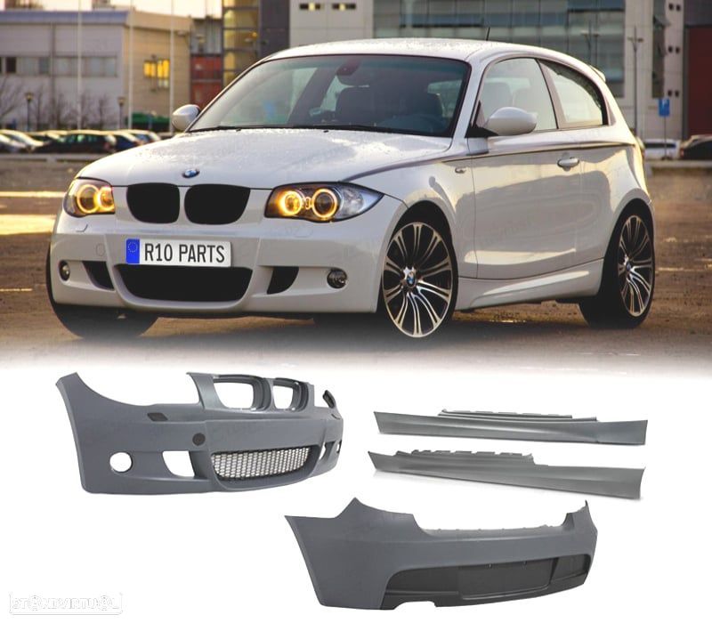 KIT CARROÇARIA BMW E81 04-11 LOOK M SEM PDC - 1