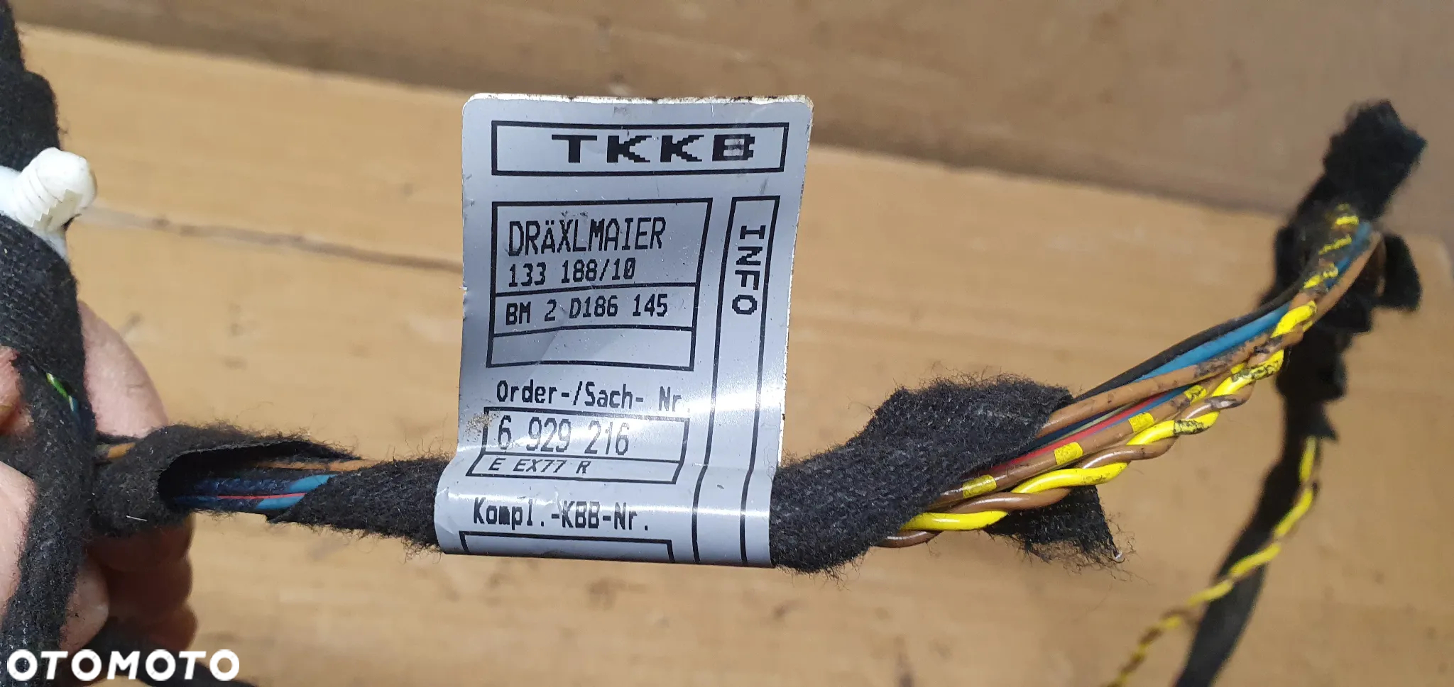 Wiązka instalacja drzwi lewy przód BMW 3 E46 Compact 6929216 6905420 - 6