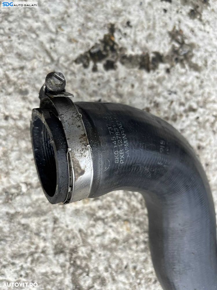 Furtun Conducta Presiune Aer Clapeta Acceleratie Radiator Intercooler Audi A5 2.0 TDI CAHA CAHB CAGA CAGB 2008 - 2011 Cod 8K0145737Q [C3006] - 3