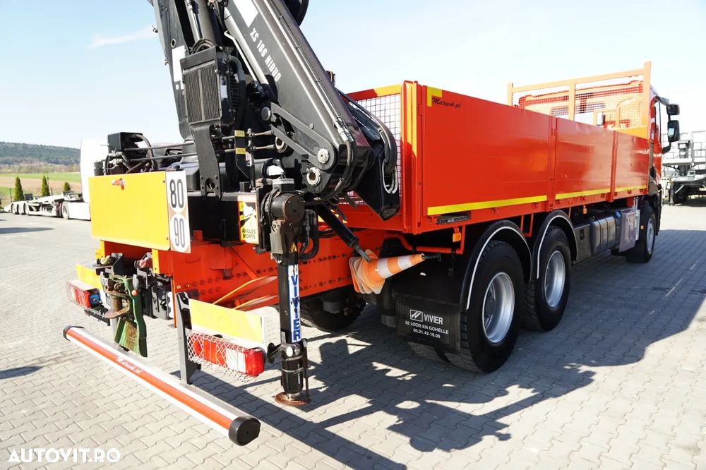 Renault C 430 / 6x4 / LIVRARE 6.7 M + CUPTOR HIAB 166 ES-4 / EXTENSIE 12.5 M / RADIOCOMANDĂ / FURCĂ / ROTATOARE - 16