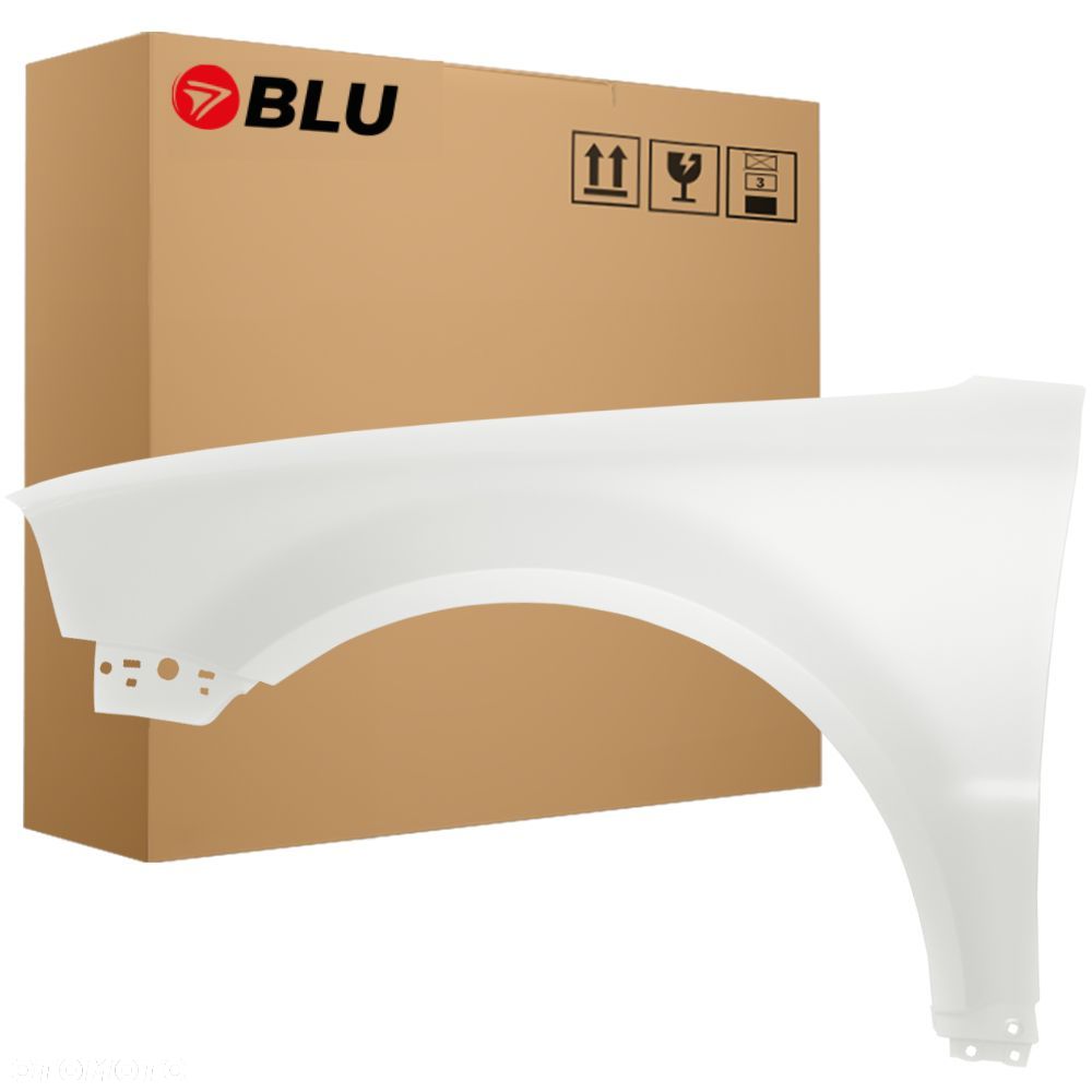 BLU Błotnik VOLKSWAGEN VW PASSAT B5 LIFT+ LB9A lewy biały 2000-2005 przód CandyWeiss - 1