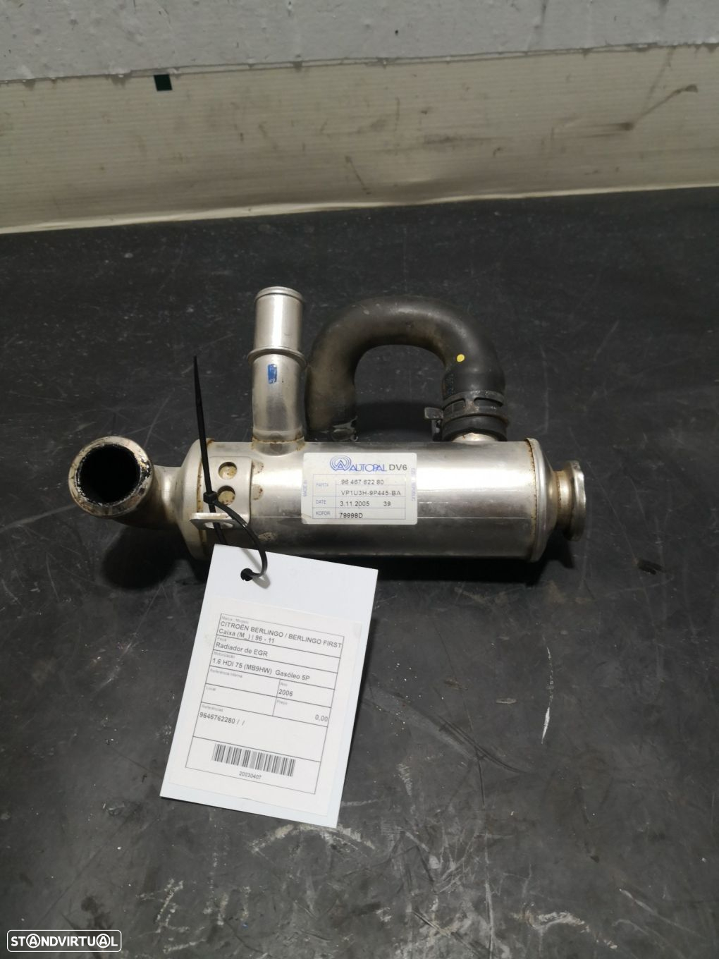 Radiador De Egr Citroën Berlingo / Berlingo First Caixa (M_) - 2