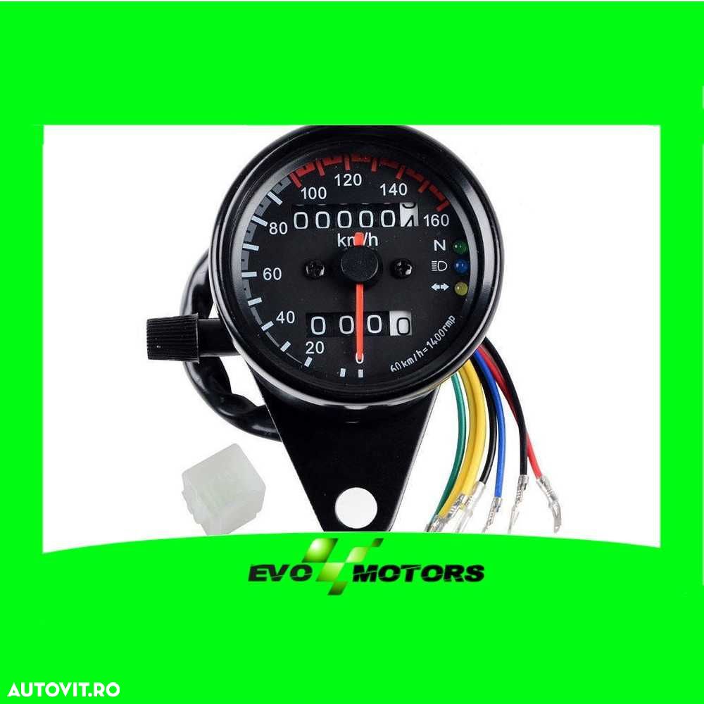 Bord Moto Universal Cafe Racer Chopper Custom Bobber Naked Viteza A160 - 1