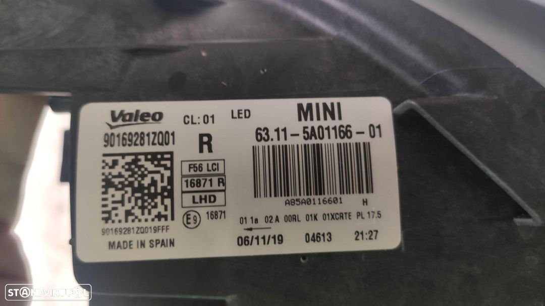 farol direito full Led Adaptativ mini F56 facelift - 8