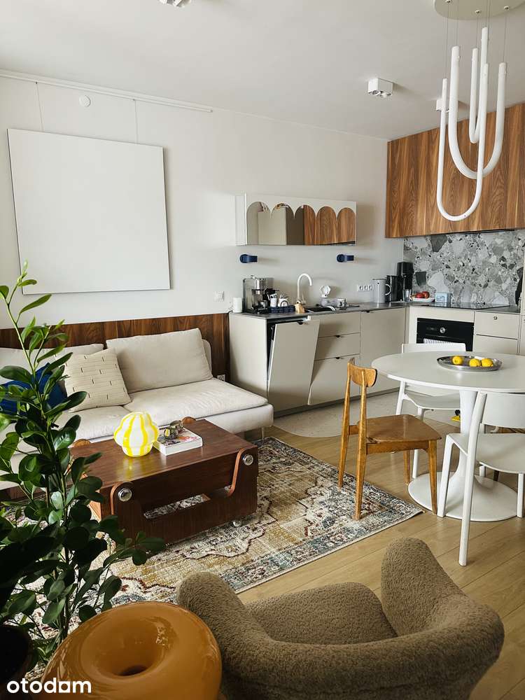 47 m² zaprojektowane przez architektów, duży balkon, home office, Park