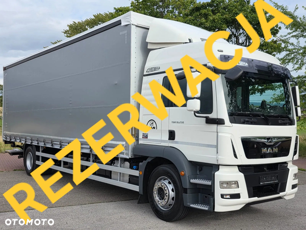 MAN TGM 18.290 / 18.250 /E6 / 22 PALETY / AUTOMAT / ZSUWANY DACH ORAZ BOKI / 9700 ŁADOWNOŚĆ / SERWISOWANY / NISKI PRZEBIEG / WINDA / FIRANKA / SPROWADZONY / 2019 / 335 TYŚ  PRZEBIEG / PIERWSZY WŁAŚCICIEL/