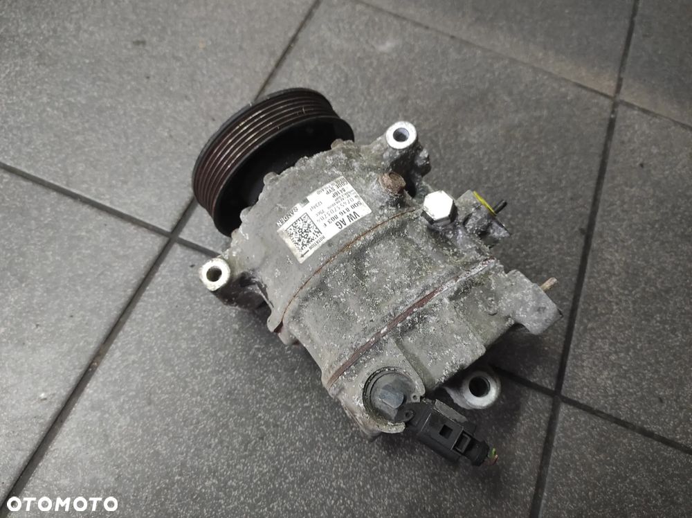 VW AUDI SEAT SKODA KOMPRESOR SPRĘŻARKA KLIMATYZACJI 5Q0816803F SANDEN SKODA OCTAVIA 3 FABIA 3 SUPERB 3 VW GOLF 7 PASSAT B8 SEAT LEON 3 AUDI A3 8V SPRAWNY WYSYŁKA !!!!! - 4