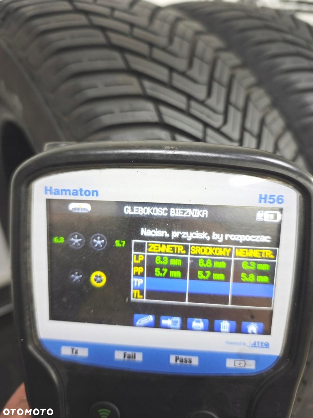 195/65r15 continental 2021 opony całoroczne 6mm 51477 - 8