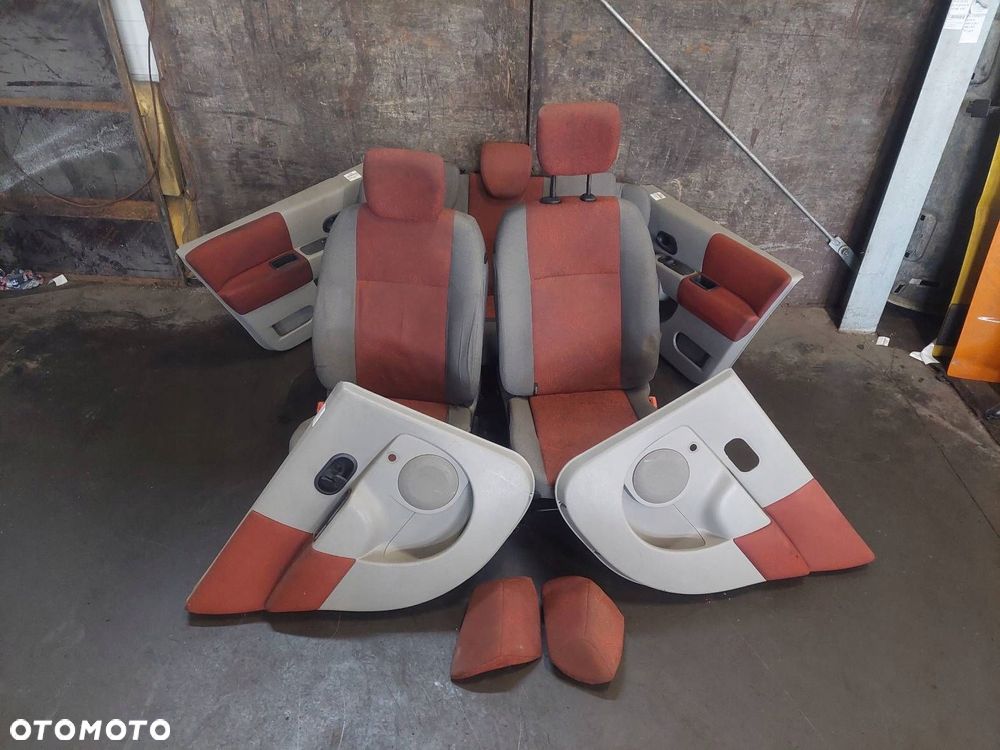 FOTELE KOMPLET LEWY PRAWY KANAPA TYŁ + BOCZKI RENAULT MODUS I - 1