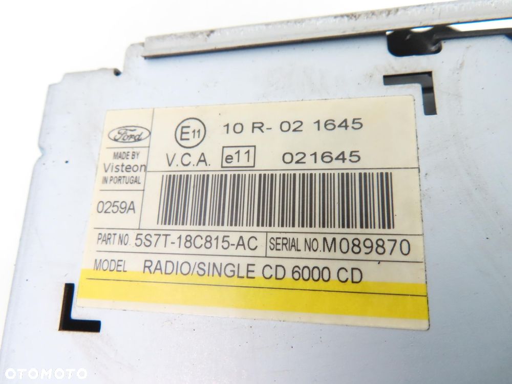 RADIO FORD MONDEO MK3 III 5S7T18C815AC + KOD - 4
