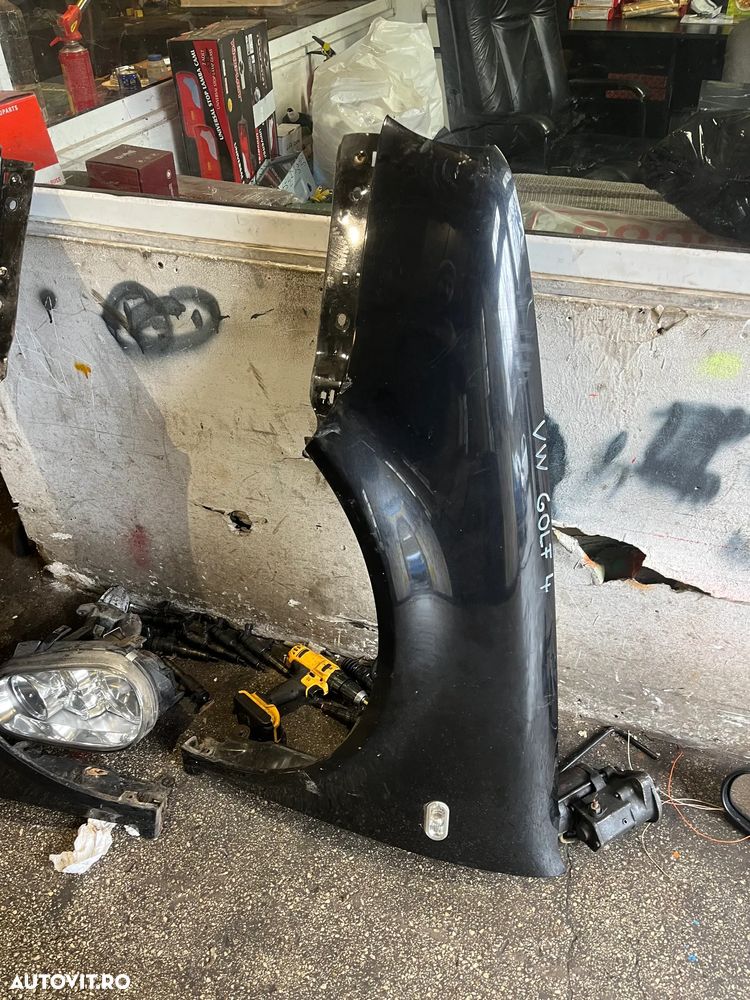 Aripa stanga/Aripa dreapta fata VW Volkswagen Golf 4 negru - 3