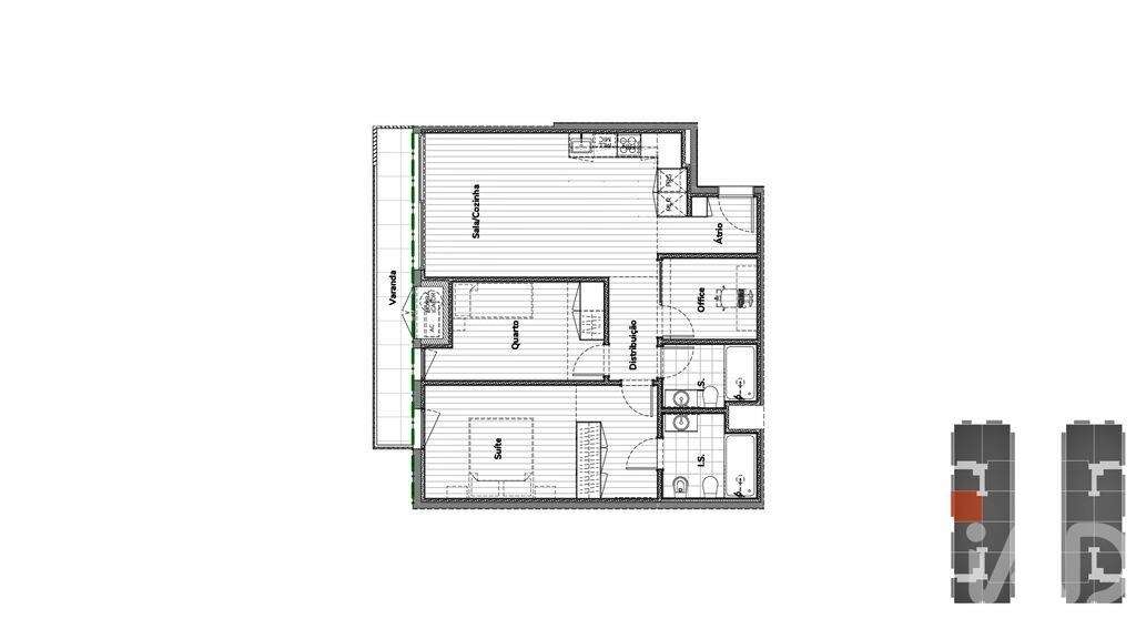 Apartamento T2 em Oliveira do Douro de 81,00 m2 - Grande imagem: 3/27