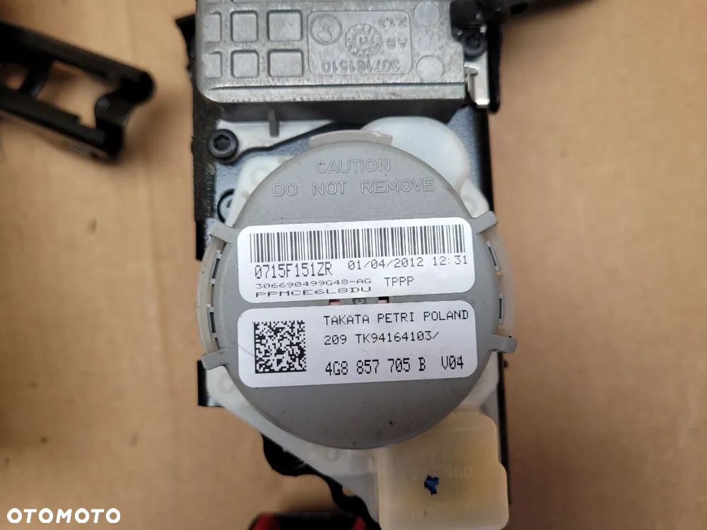 PASY PAS BEZPIECZEŃSTWA PRZÓD AUDI A6 C7 A7 4G8 - 10