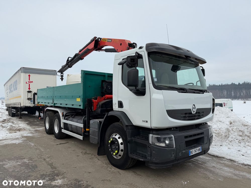 Renault PREMIUM LANDER 380 DXI 6X4 // DŹWIG HDS PALFINGER PK15500 RADIO PILOT // - 2