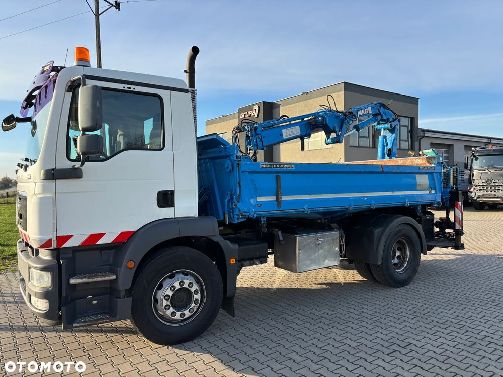 MAN TGM 18.250 4x2 wywrotka MEILLER z HDS MKG z czerpakiem i rotatorem , łyżką , obrotnica , HDS wyprowadzona 5 i 6 funkcja, bardzo dobry stan, idealny do kostki , komunalki , - 6