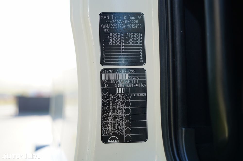 MAN TGS 18.460 / 4x4 / XLX / HYDRODRIVE / HIDRAULICĂ / ANVELOPE 100% / - 38